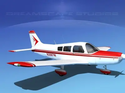 Piper PA-28-235 Cherokee  V15 3D model