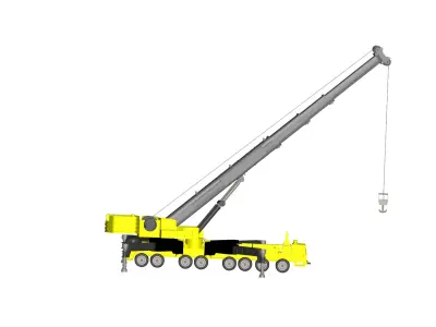 Truck Crane 3D model from CGTrader