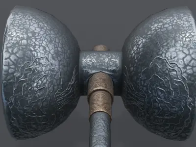 Hammer 06 Low-poly 3D model