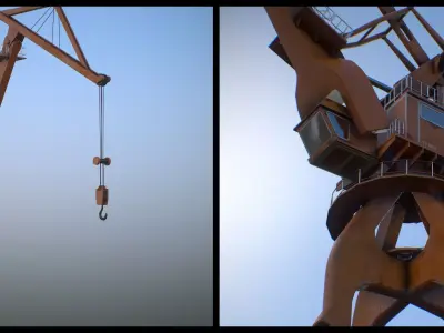Crane Low-poly 3D model order