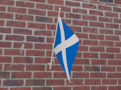 Flag of Scotland 3D model