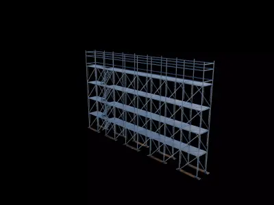 frame system scaffolding 3D model