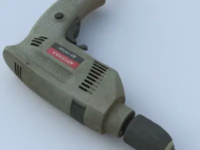 Drill High Poly electric 3D model