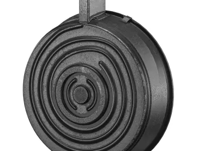2 Drum Magazine Low-poly 3D model