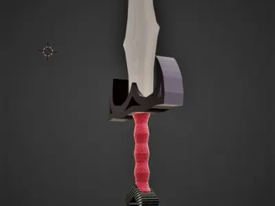 High Poly Sword Free 3D model