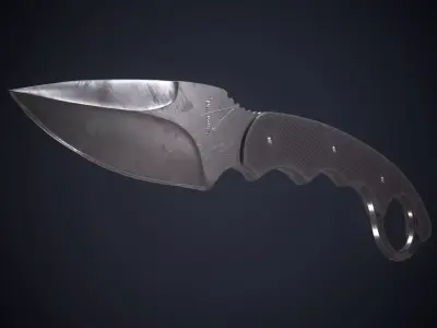 Browning Knife Low-poly 3D model