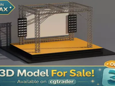 Box Truss Low-poly 3D model