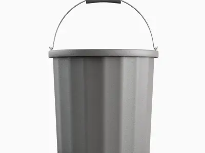 Industrial Plastic Bucket A 03 3D model