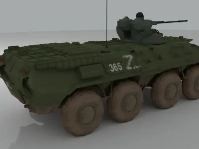 BTR-82 Soviet-Russian APC 3D model