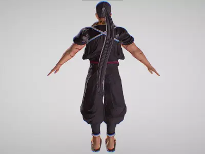 Oboro - The Member Of Baneful Bloodline - Oneechanbara Origins Low-poly 3D model