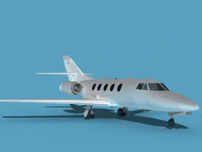 Dassault Falcon 20 V00 3D model