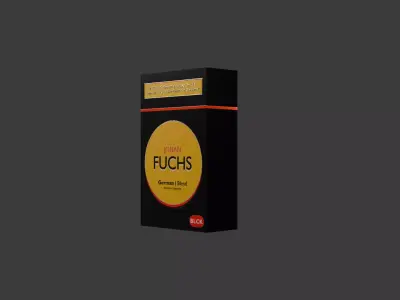 Fictional Brand Cigarette Packs NEW - FUCHS brand cigarettes Free low-poly 3D model