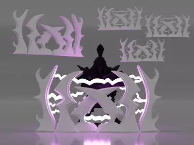 edgy space elf barricade 3D print model