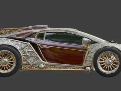 Luxury Jeweled Pagani Huayra Masterpiece 3d Low-poly 3D model