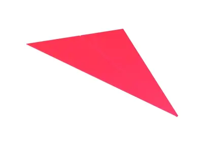 Paper Plane v5 002 Low-poly 3D model