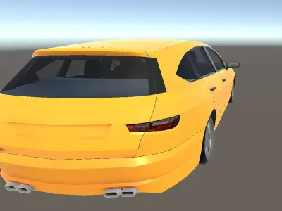 SUV Car Low poly Low-poly 3D model