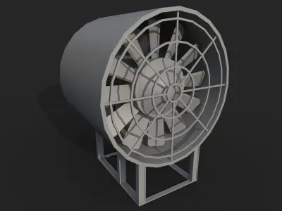Fan for Metro Free low-poly 3D model