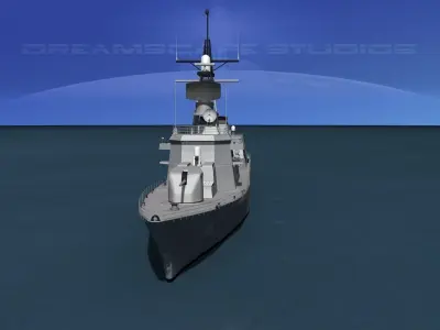 Takanami Class Destroyer Sazanami 3D model