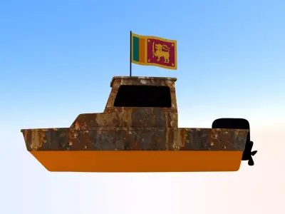 Sri Lanka Fishing Boat 3D model