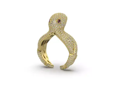 Octopus ring  3D print model