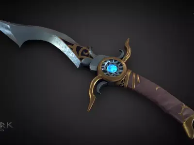 Diamond Dagger Ashes of Creation Low-poly 3D model