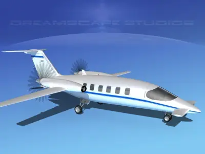 Piaggio Avanti P180 V04 3D model