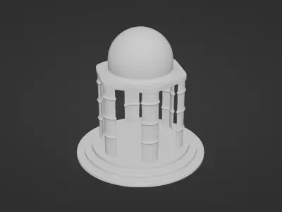 Gazebo  Low-poly 3D model
