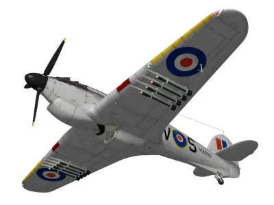 Hawker Hurricane MKIV 3D model