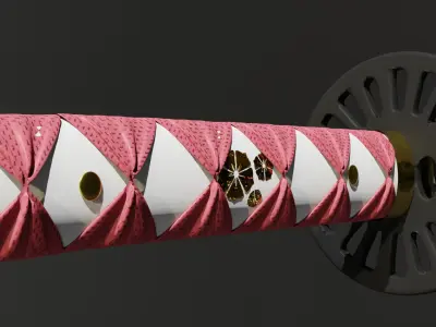 Katana Ronin Red 3D model