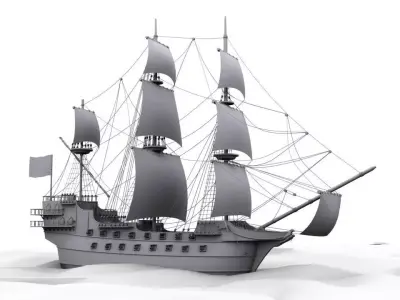 Spanish Galleon 3D model