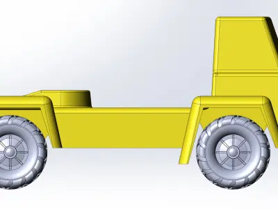 Toy car 3D print model 3