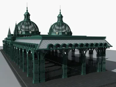 Old f-ashioned Station 3D model