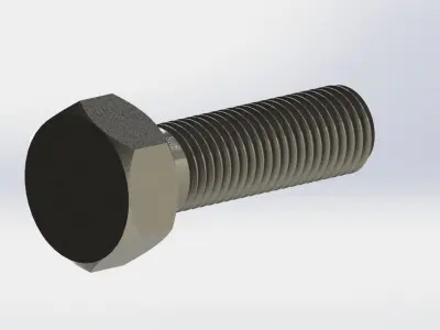 bolt design 3D model by bubercreative