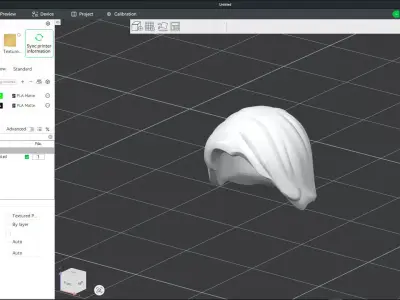Custom3Dprint Minifigure Accessory - Minifigure Hair S2 - 007 3D print model