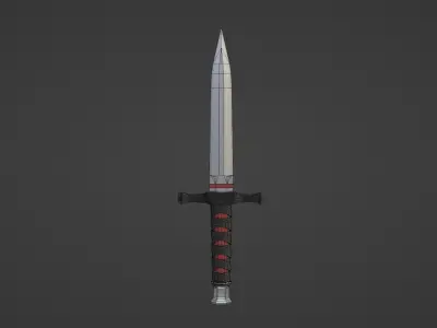 Fantasy Dagger Low-poly 3D model 3