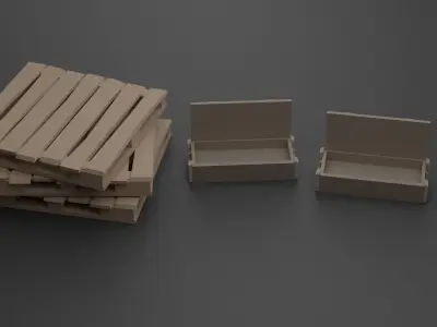 Ultimate weapons and scopes pack Low-poly 3D model