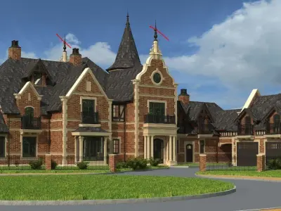 Private house 3D model 5