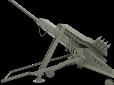 Cannon artillery 3D model