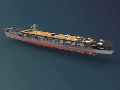 Soryu class Aircraft carrier 3D model