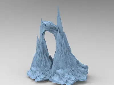 Cliff Archway Spikes 3 3D model