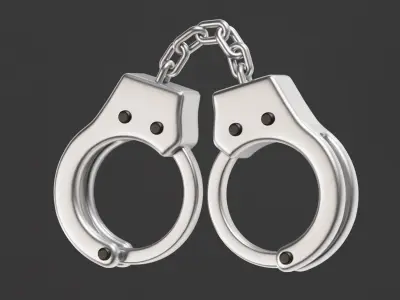 Handcuffs Low-poly 3D model purchase