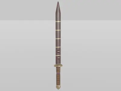Antique Byzantine Sword  Low-poly 3D model