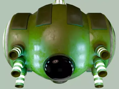 Sci-Fi Drone Mid Poly Game Model 3D model
