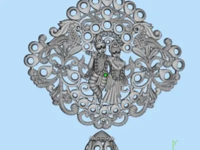 Hindu god temple Jewelry  001 to 050 Total 289 3D print model