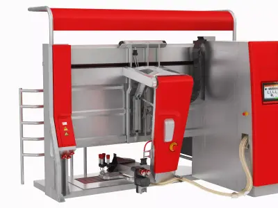 Milking Automatic Robot Low-poly 3D model