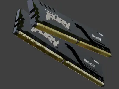 Fury game ready beast DDR4 Low-poly 3D model