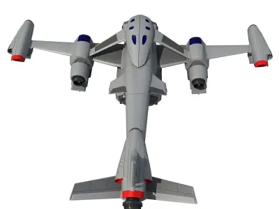 Futuristic Spaceship  3D model
