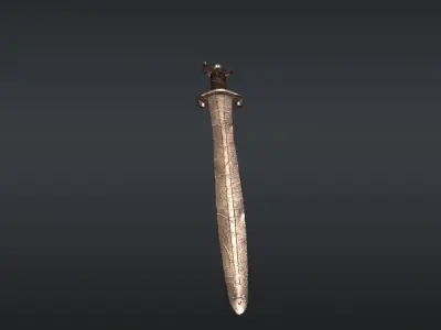 Celt Sword Free low-poly 3D model