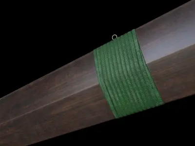   Fantasy Ancient Chinese Sword Low-poly 3D model