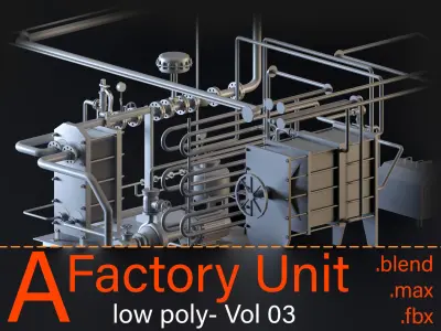 Factory unit- Vol 03 3D model